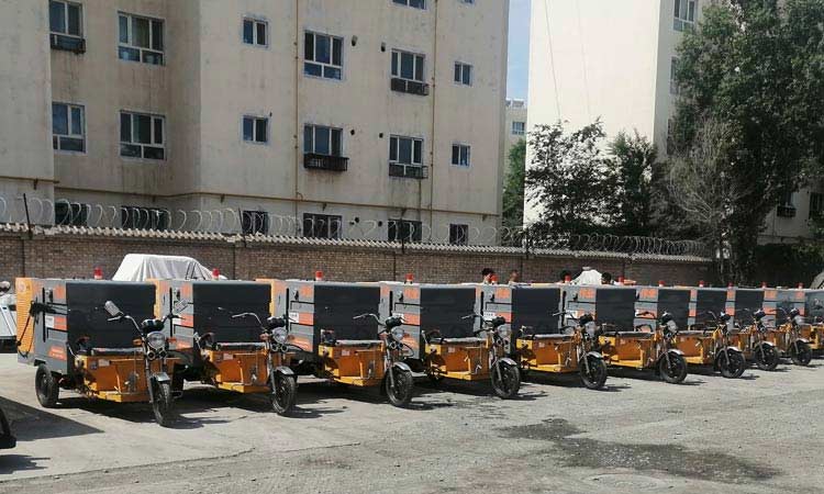 多功能電動(dòng)高壓清洗車助力美麗新疆讓城市更美麗，讓環(huán)境更安逸