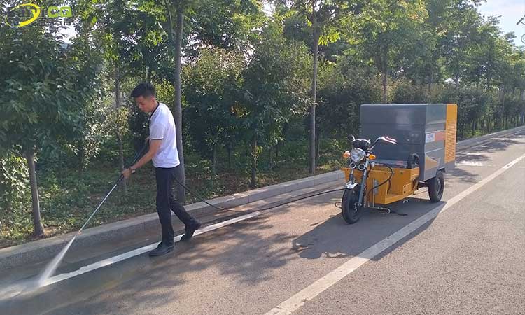 小型三輪高壓清洗車 電動(dòng)三輪高壓清洗車