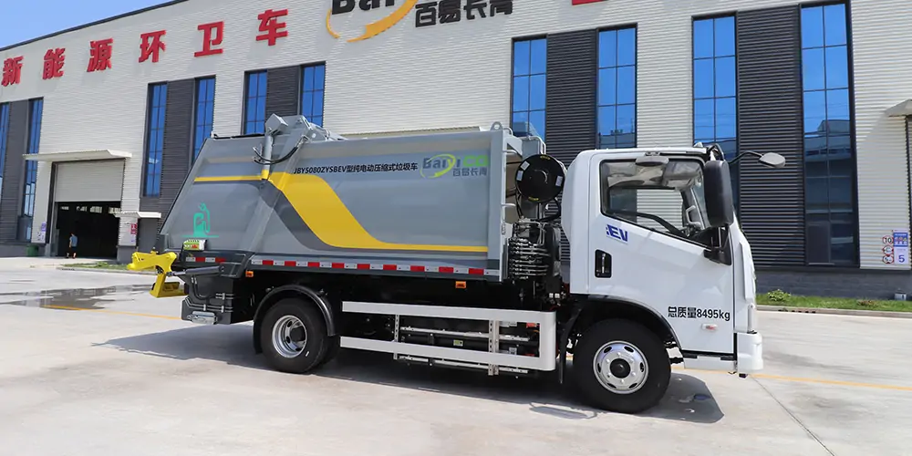 新能源垃圾壓縮車_垃圾壓縮車_純電動(dòng)垃圾車_電動(dòng)垃圾壓縮車